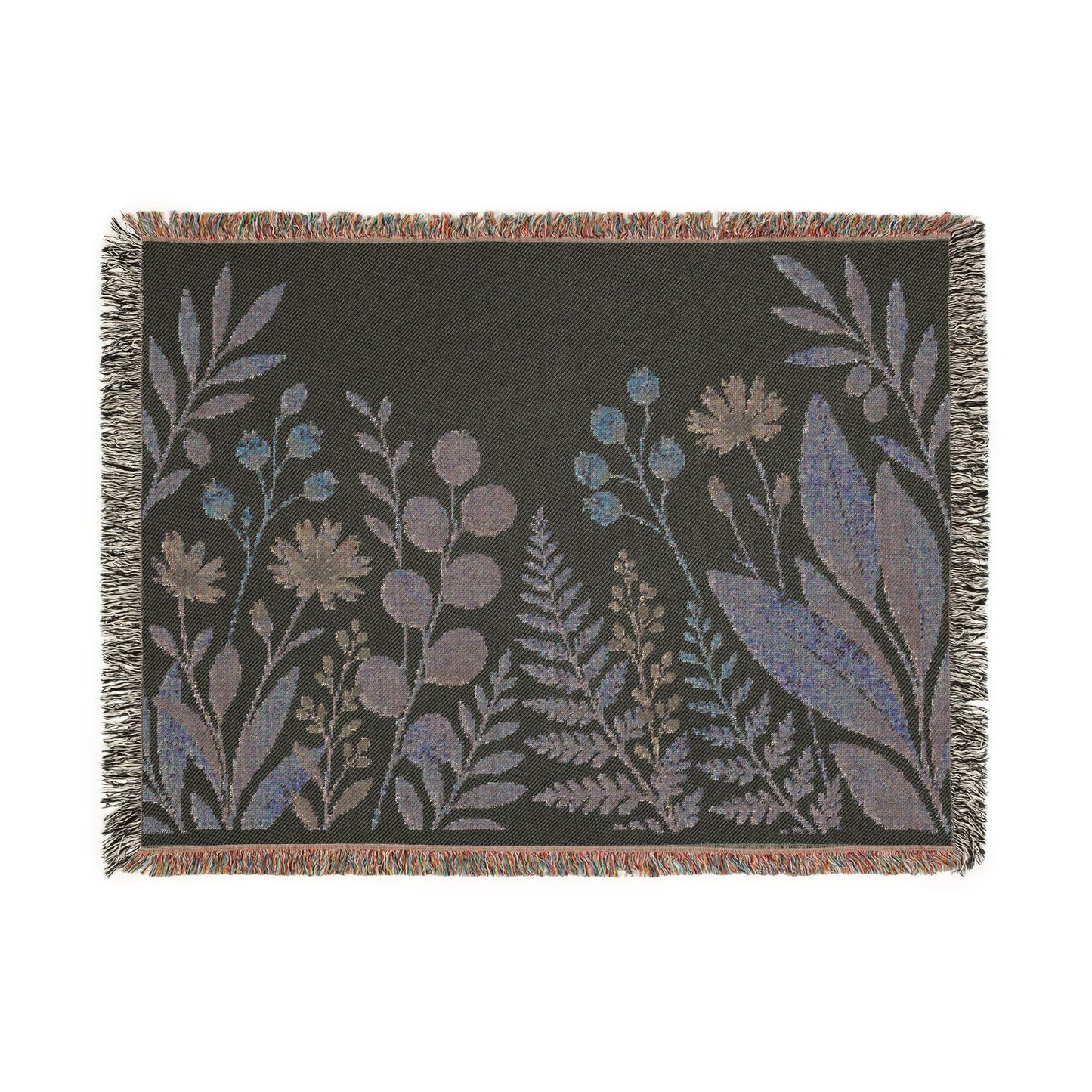 Meadow Weave Botanical Woven Blanket