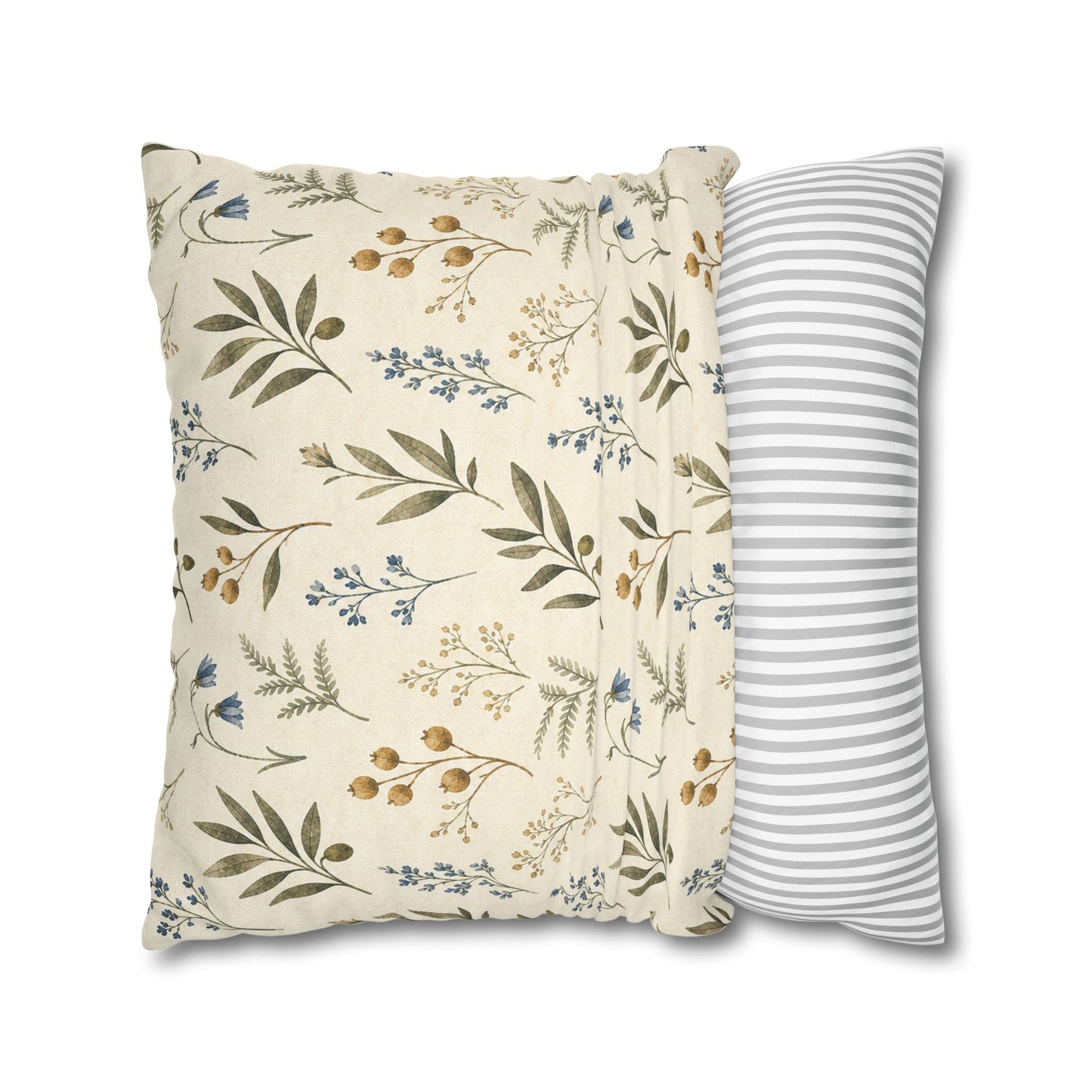 Garden Tile Botanical Pillow Cover