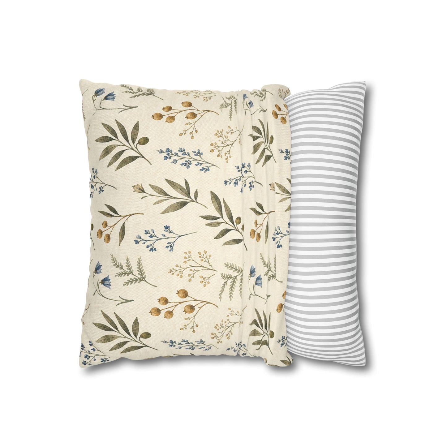 Garden Tile Botanical Pillow Cover