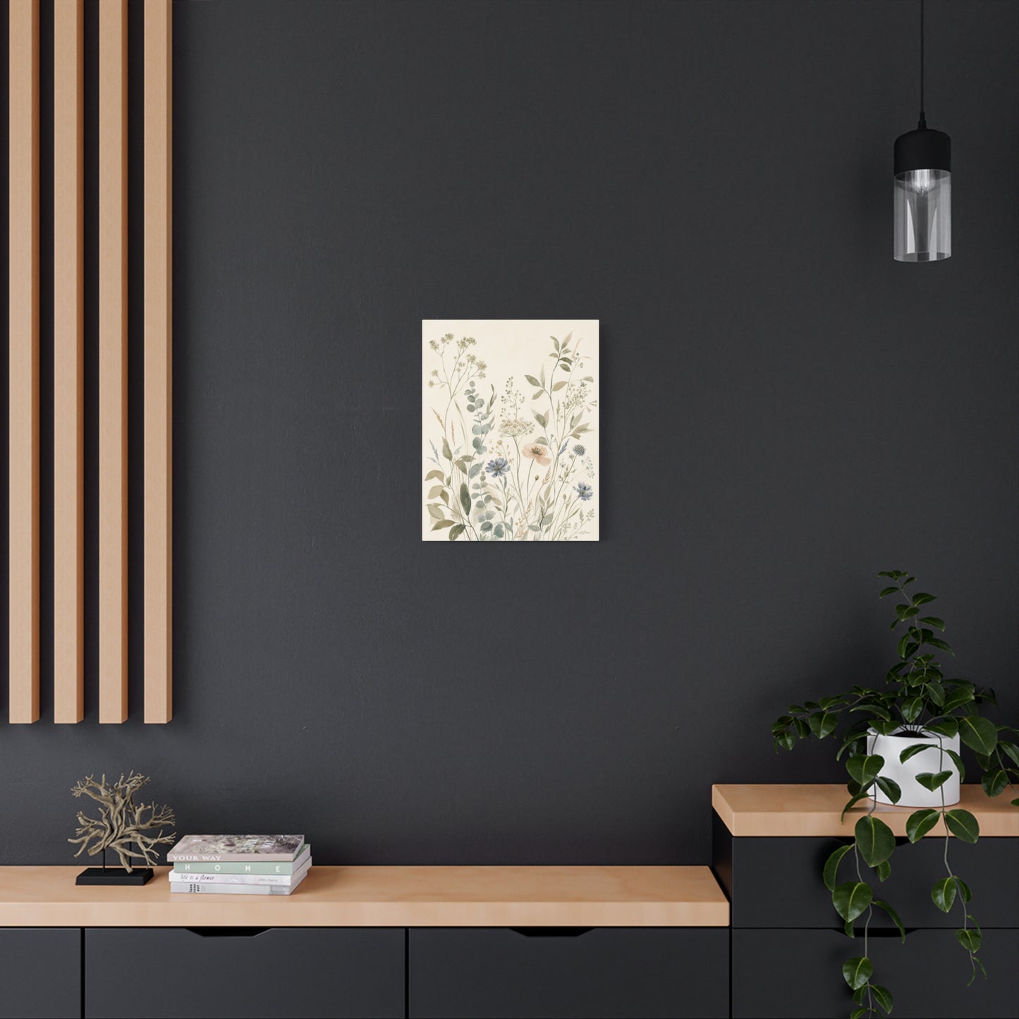 Garden Silhouette – Vintage Botanical Canvas Art
