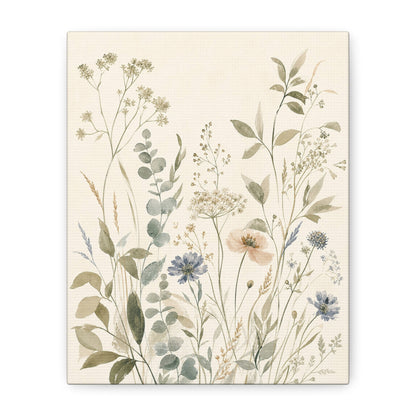 Garden Silhouette – Vintage Botanical Canvas Art