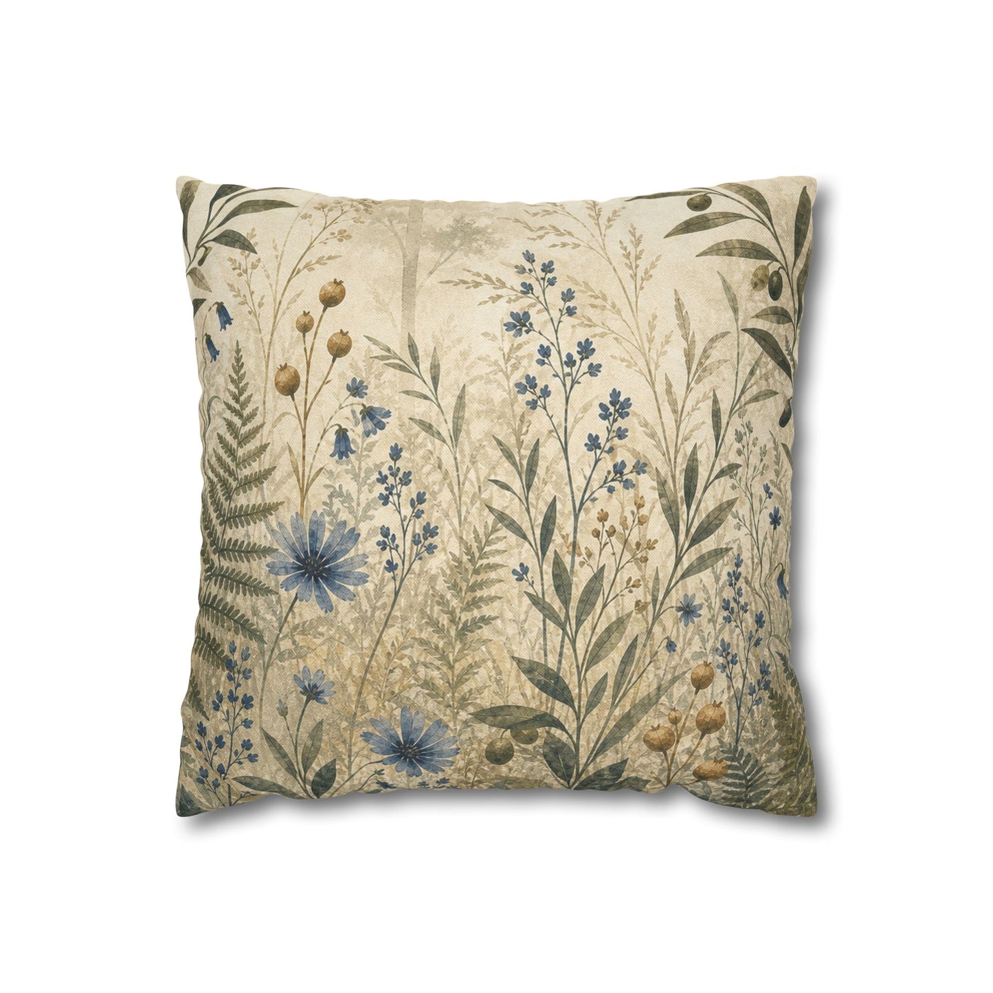 Woodland Study Botanical Pillow Cover
