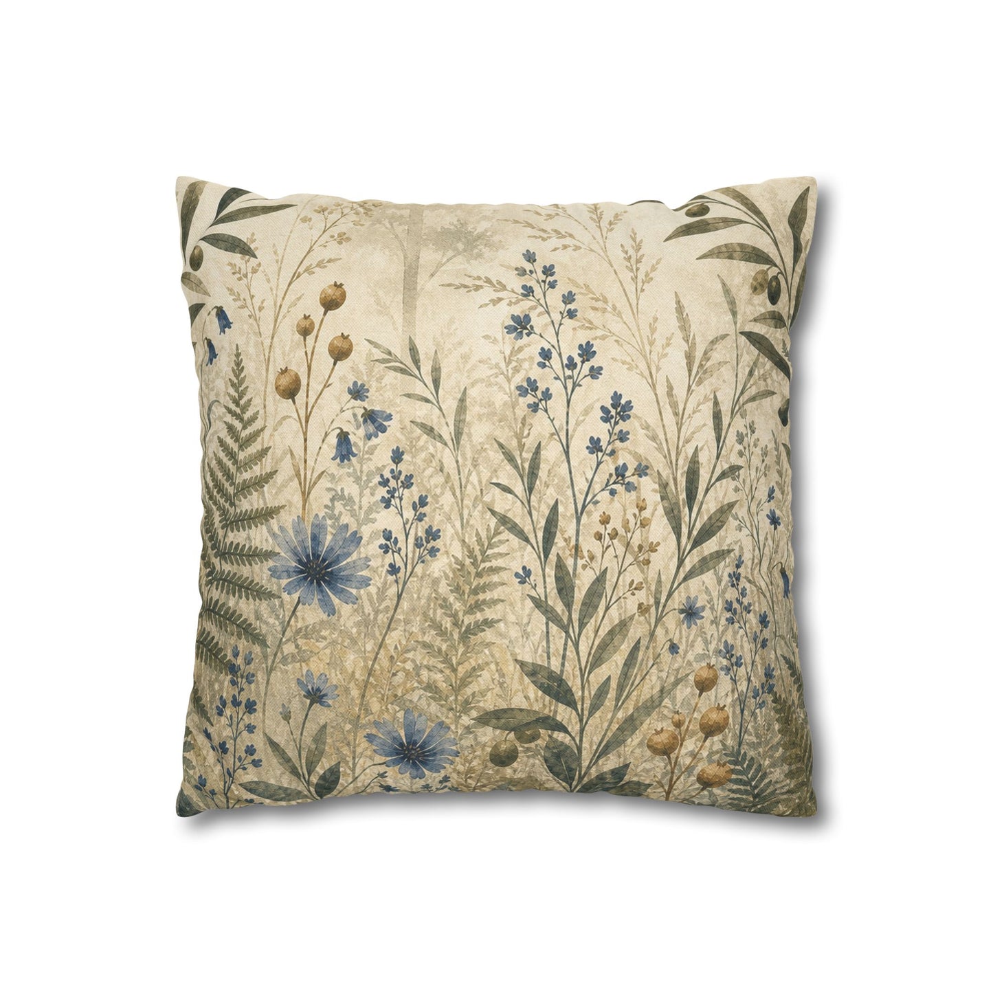 Woodland Study Botanical Pillow Cover