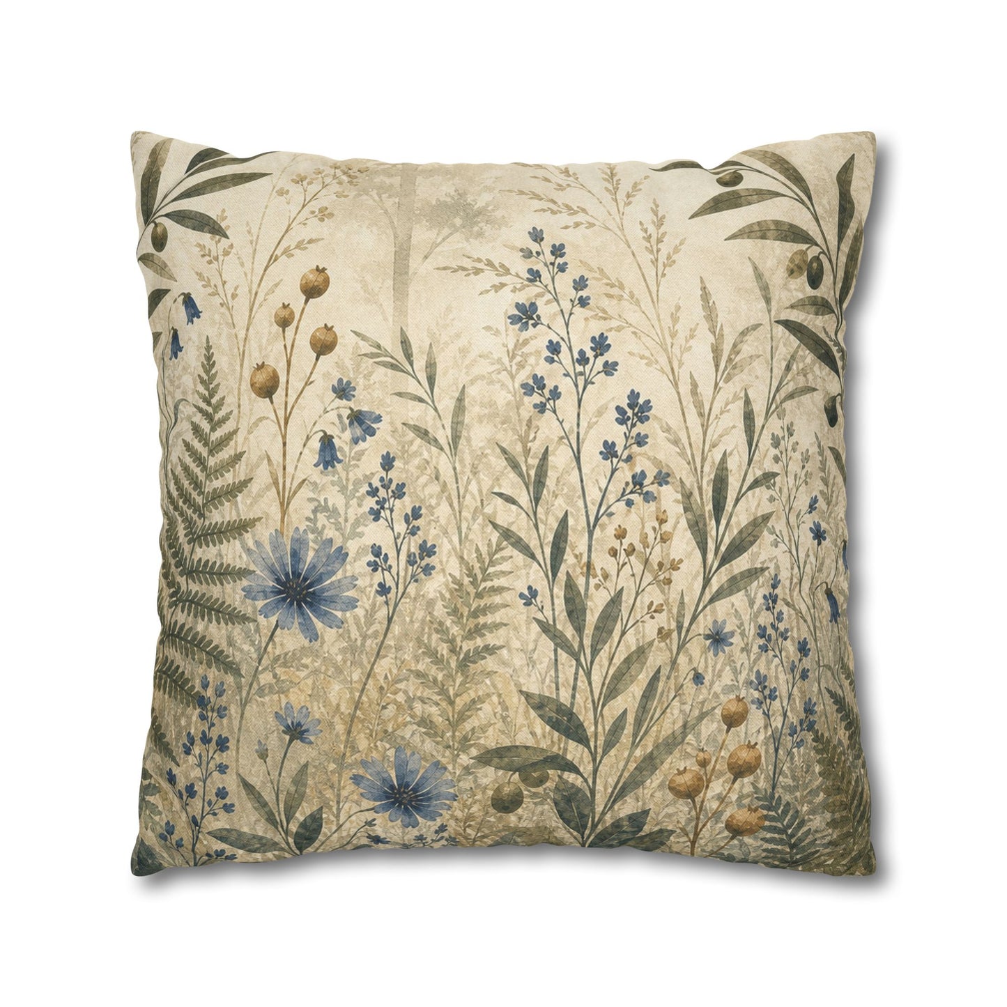 Woodland Study Botanical Pillow Cover
