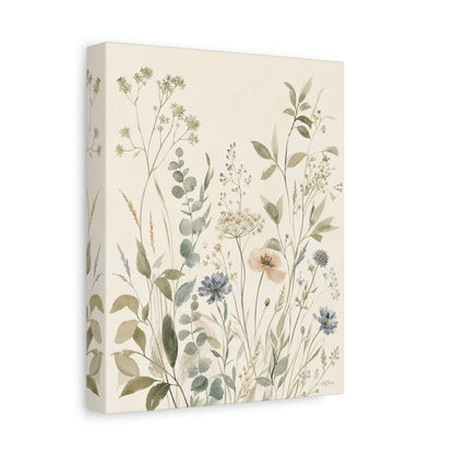Garden Silhouette – Vintage Botanical Canvas Art