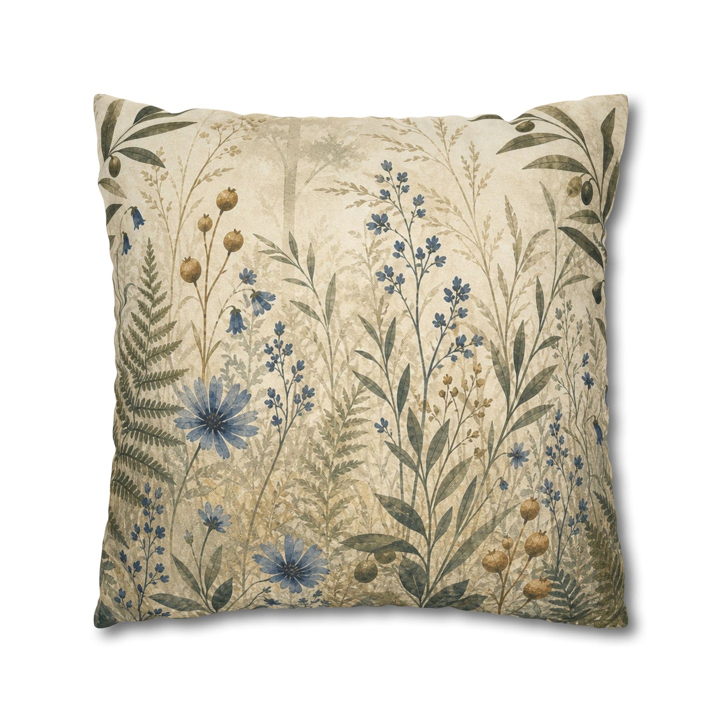 Woodland Study Botanical Pillow Cover