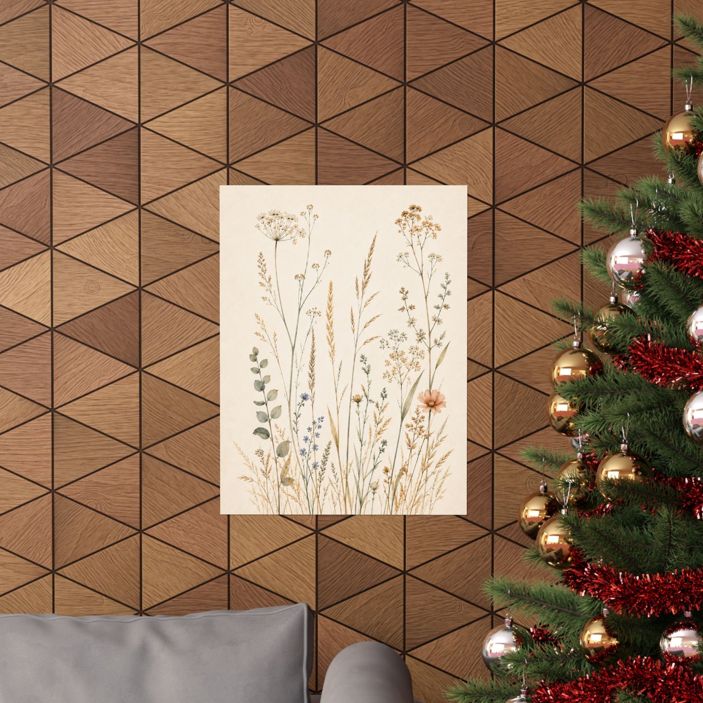 Golden Stillness – Late Summer Botanical Poster
