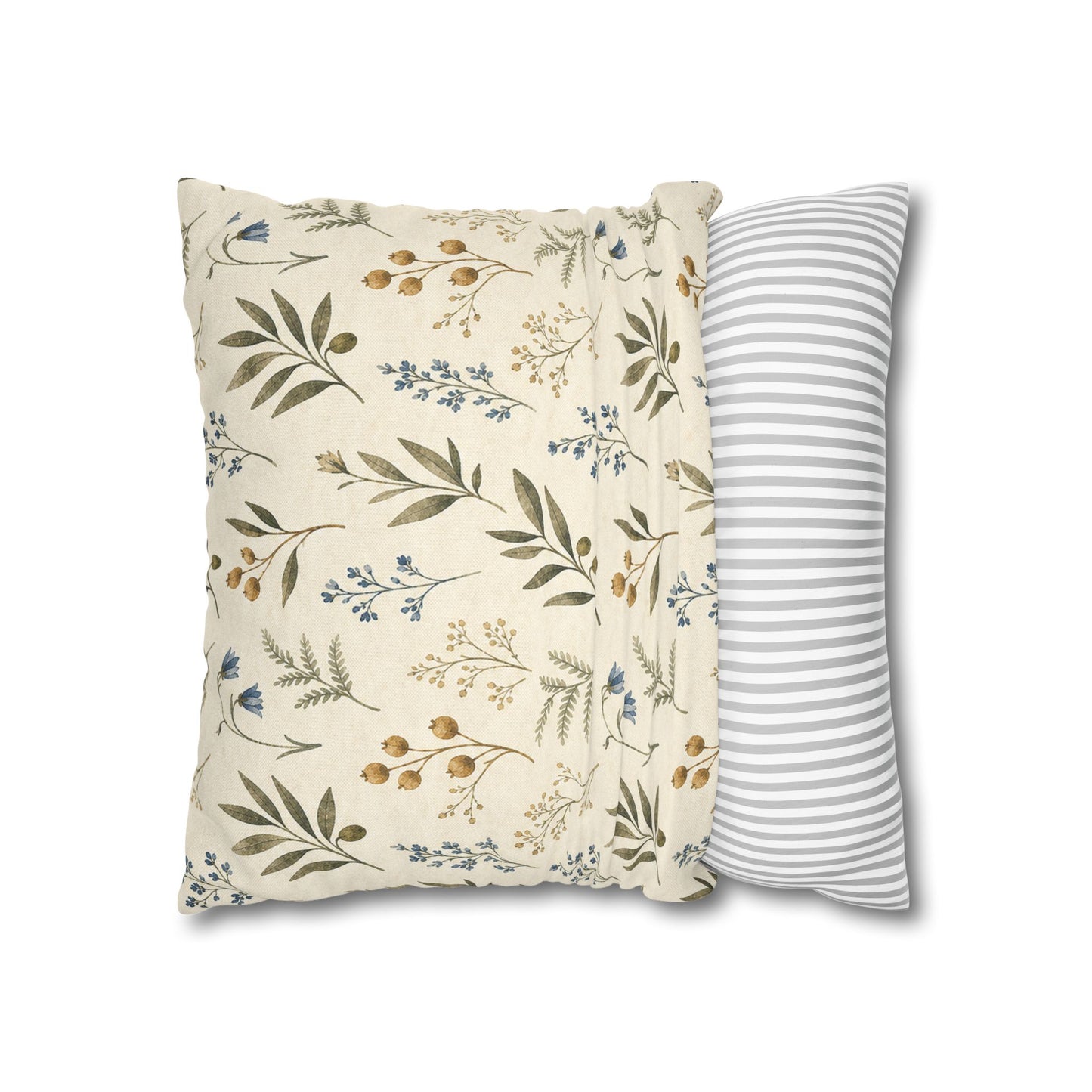 Garden Tile Botanical Pillow Cover
