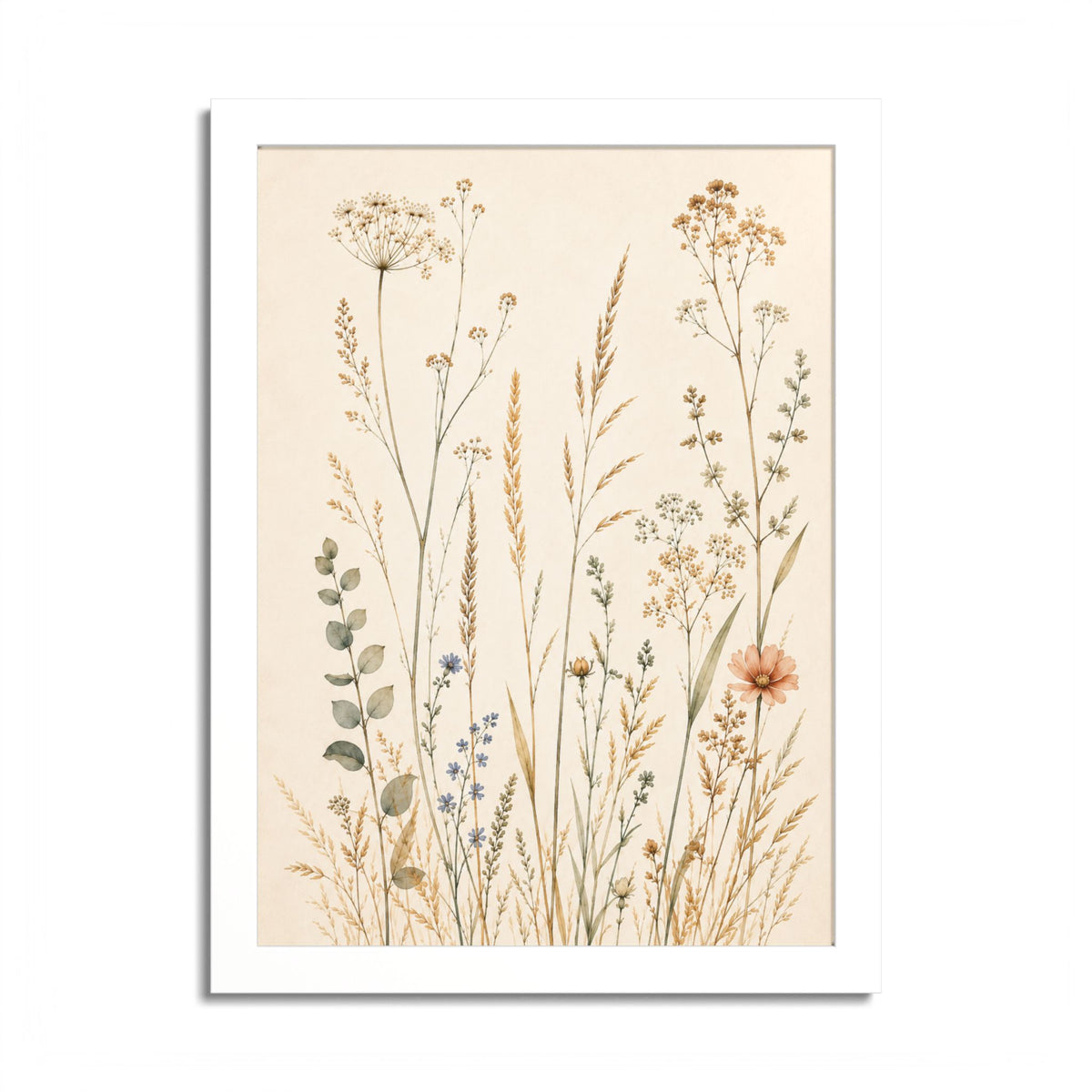 Golden Stillness – Premium Framed Art Print