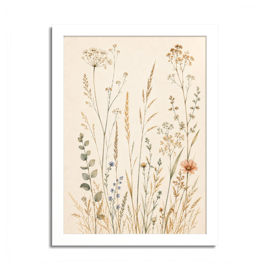 Golden Stillness – Premium Framed Art Print