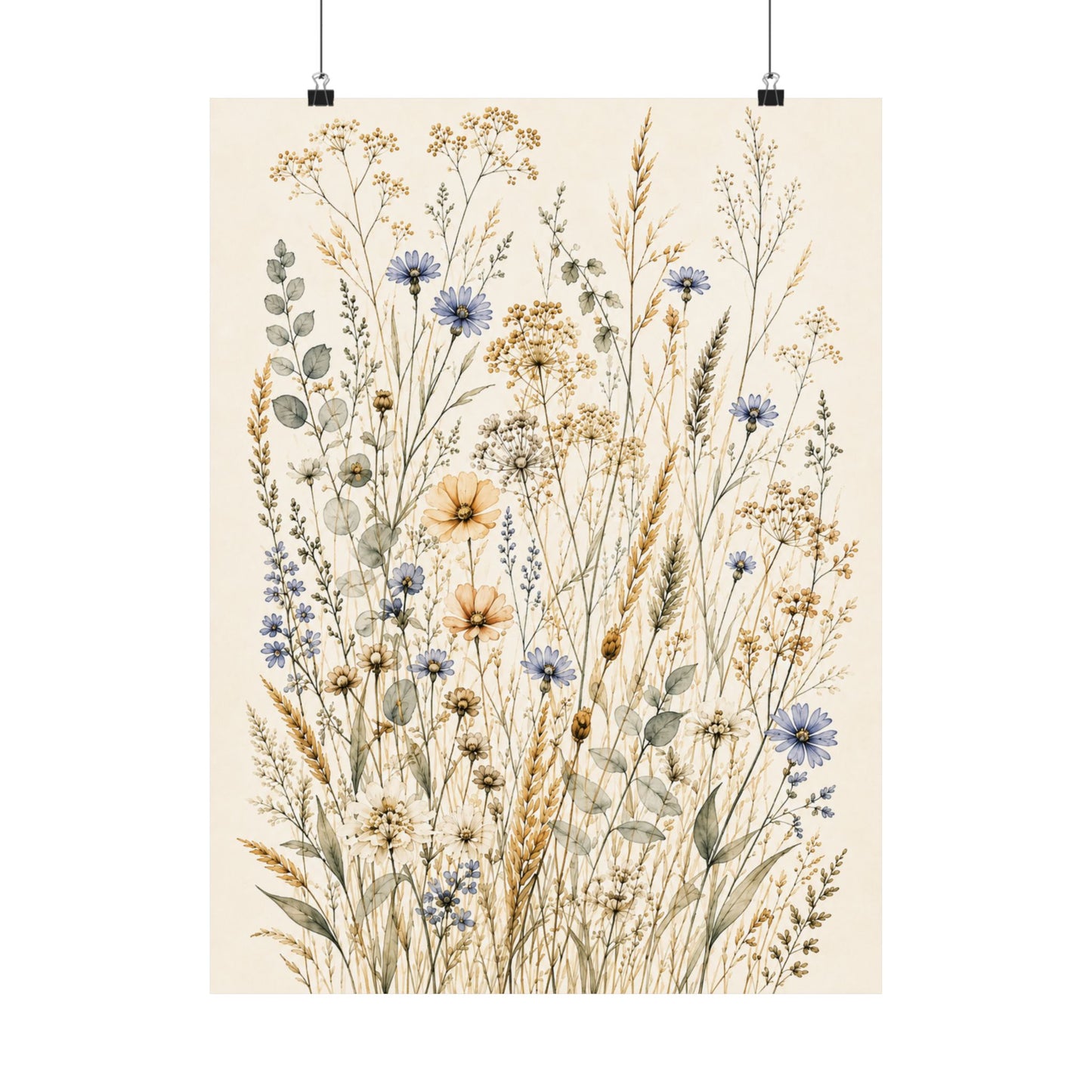 August Meadow – Late Summer Botanical Poster