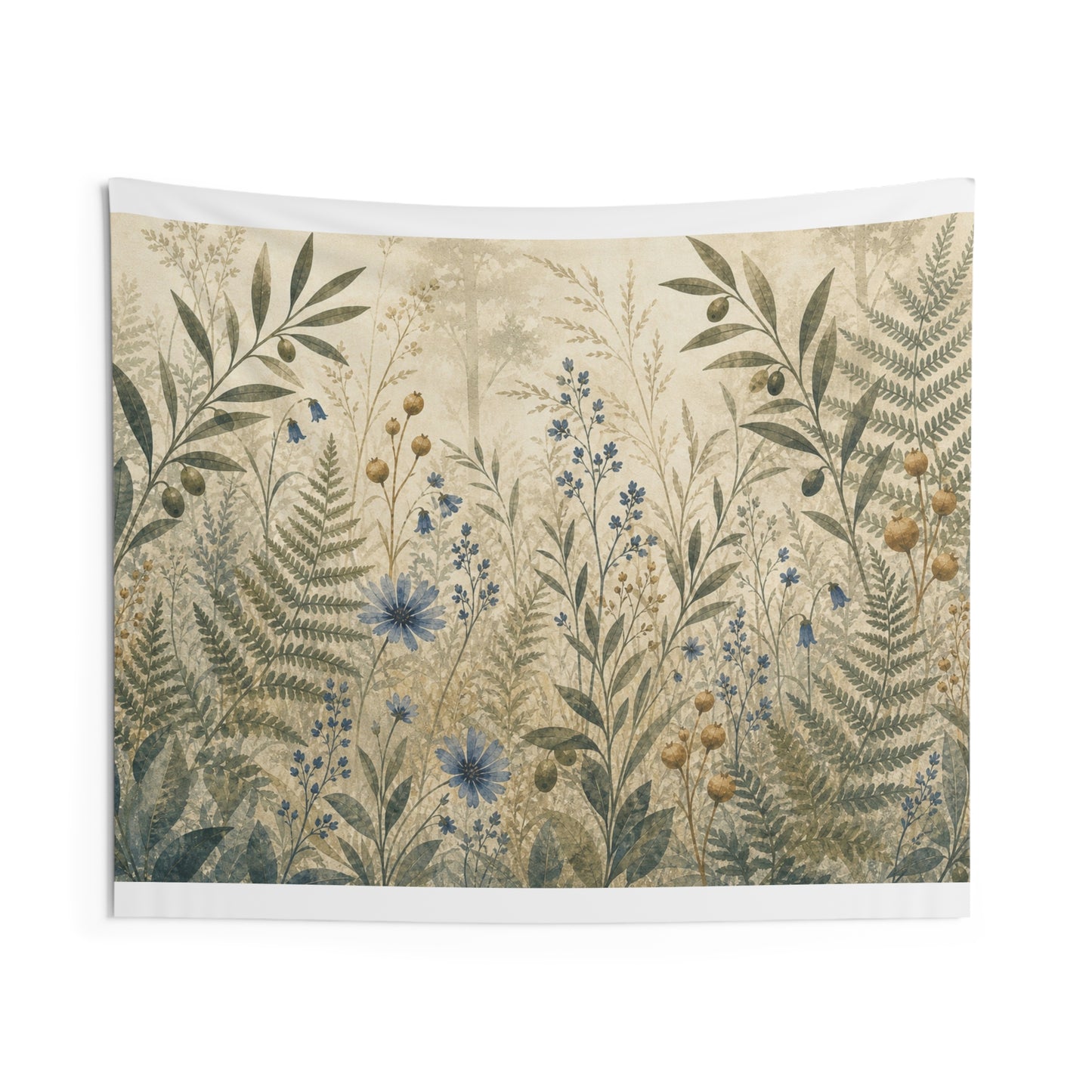 Woodland Study Botanical Wall Tapestry