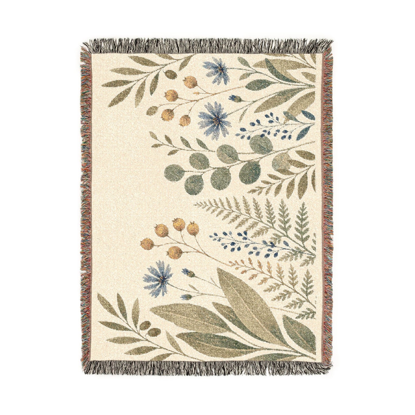 Meadow Weave Botanical Woven Blanket