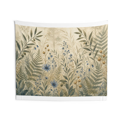 Woodland Study Botanical Wall Tapestry