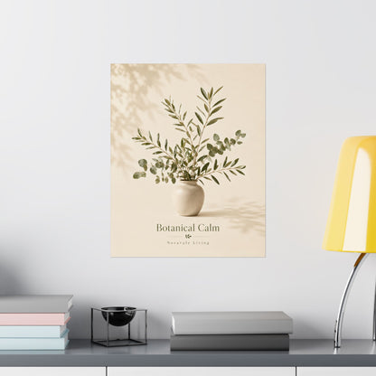 Botanical Calm – Minimalist Botanical Wall Art
