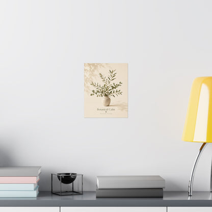 Botanical Calm – Minimalist Botanical Wall Art
