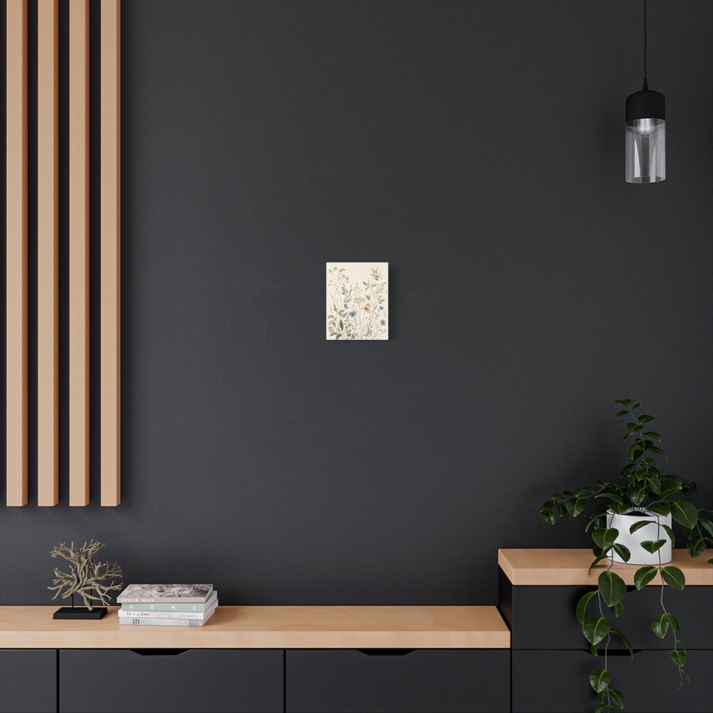 Garden Silhouette – Vintage Botanical Canvas Art