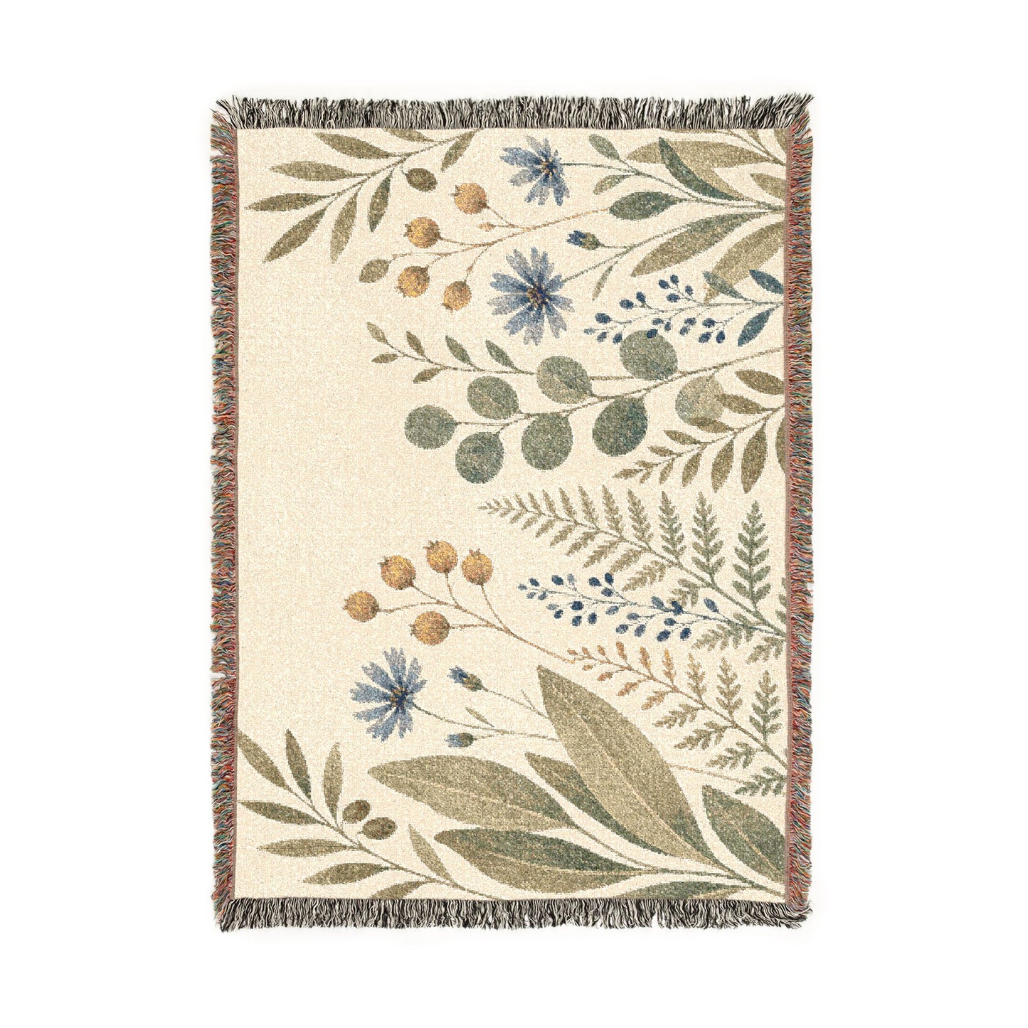 Meadow Weave Botanical Woven Blanket