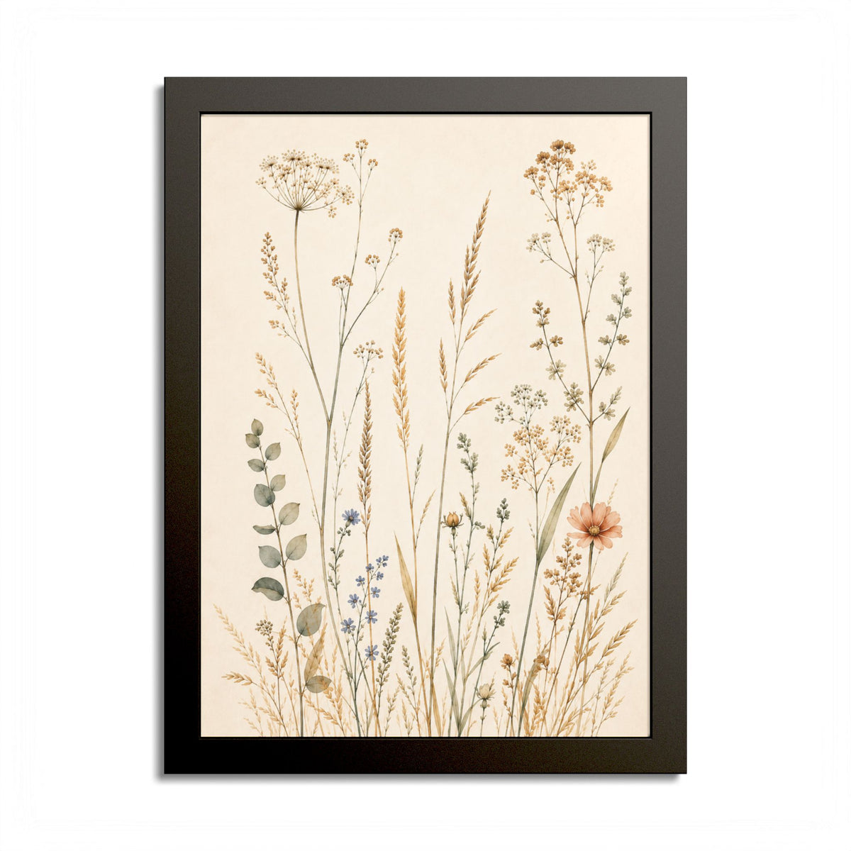 Golden Stillness – Premium Framed Art Print