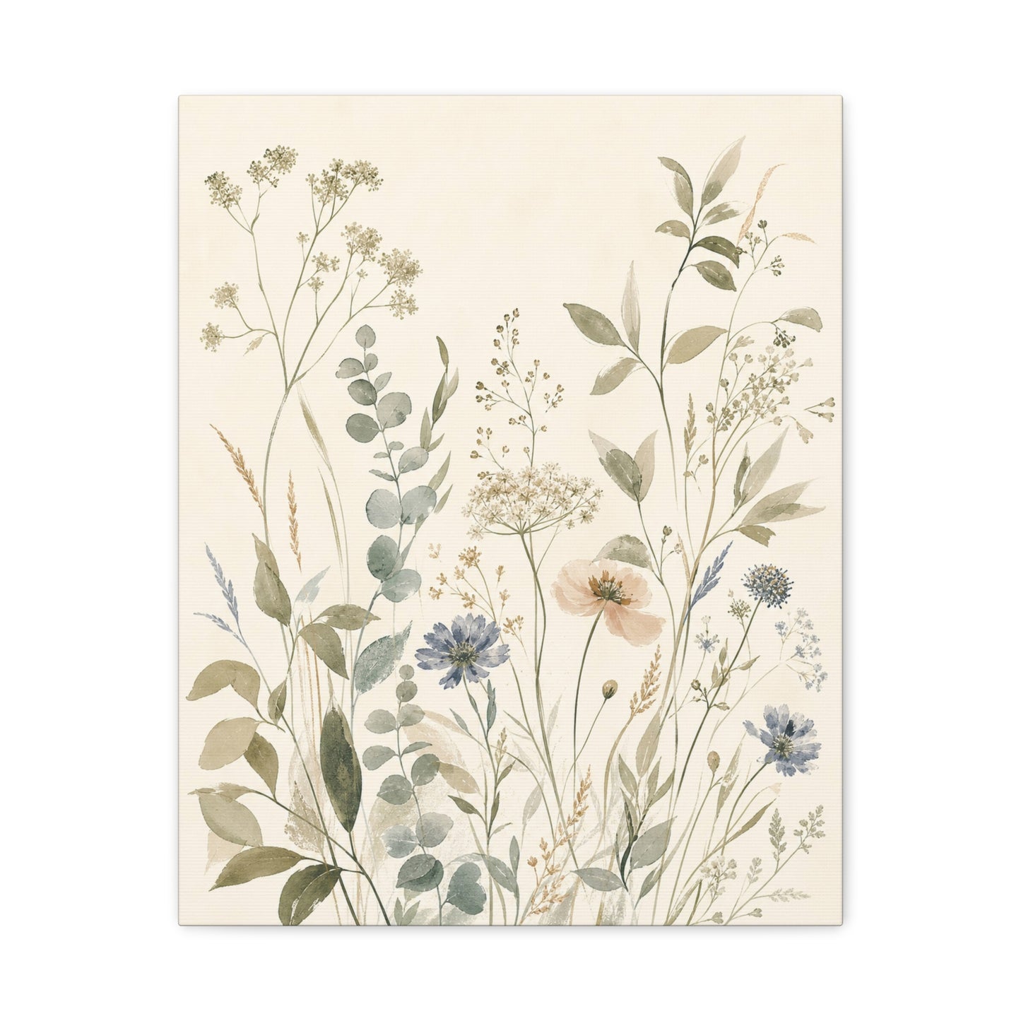 Garden Silhouette – Vintage Botanical Canvas Art