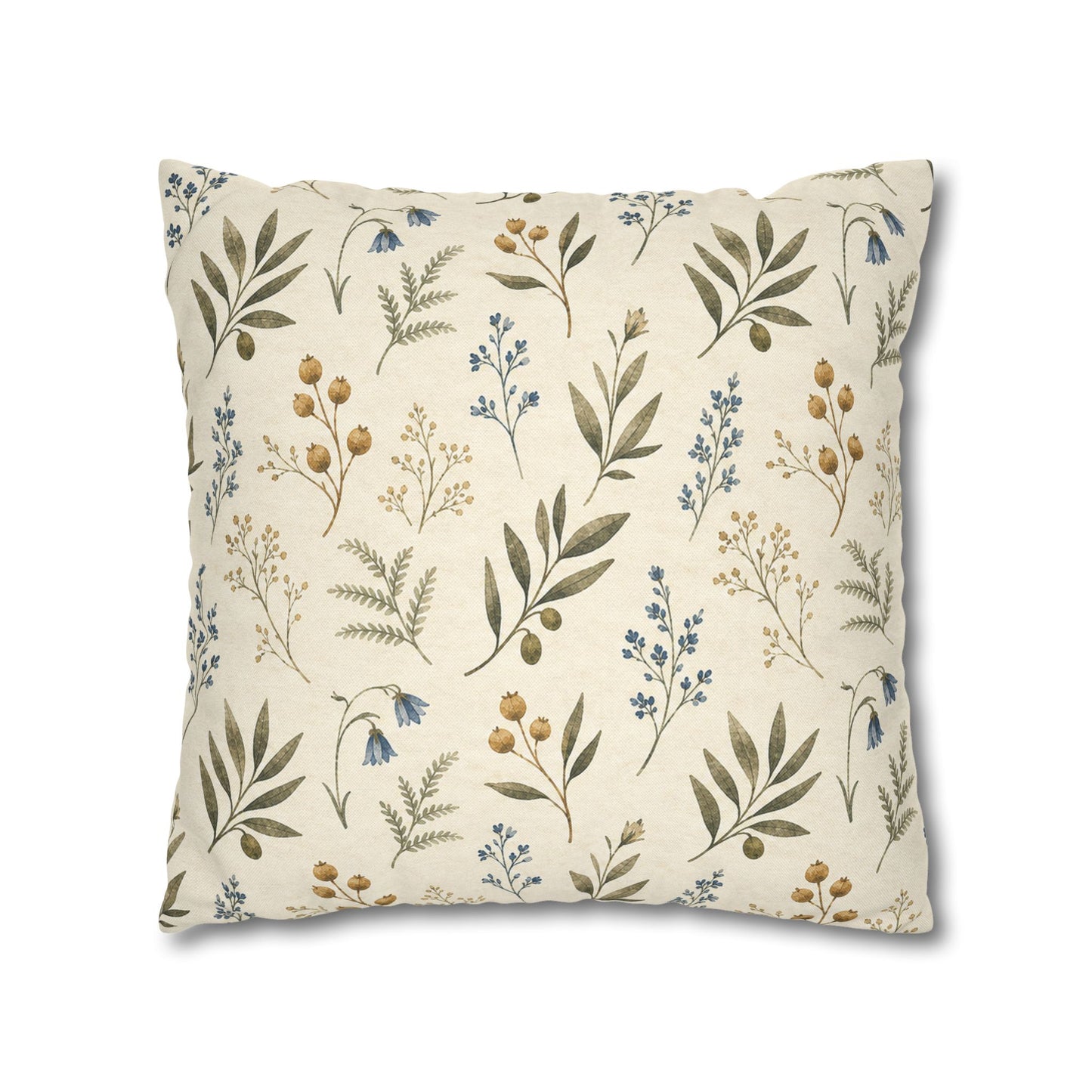 Garden Tile Botanical Pillow Cover