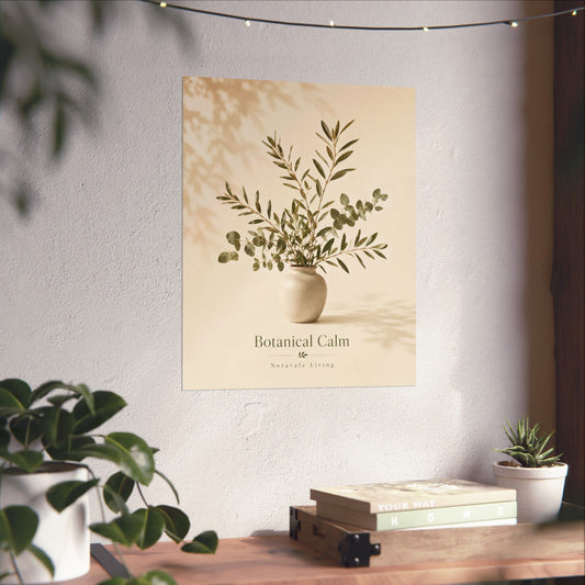 Botanical Calm – Minimalist Botanical Wall Art