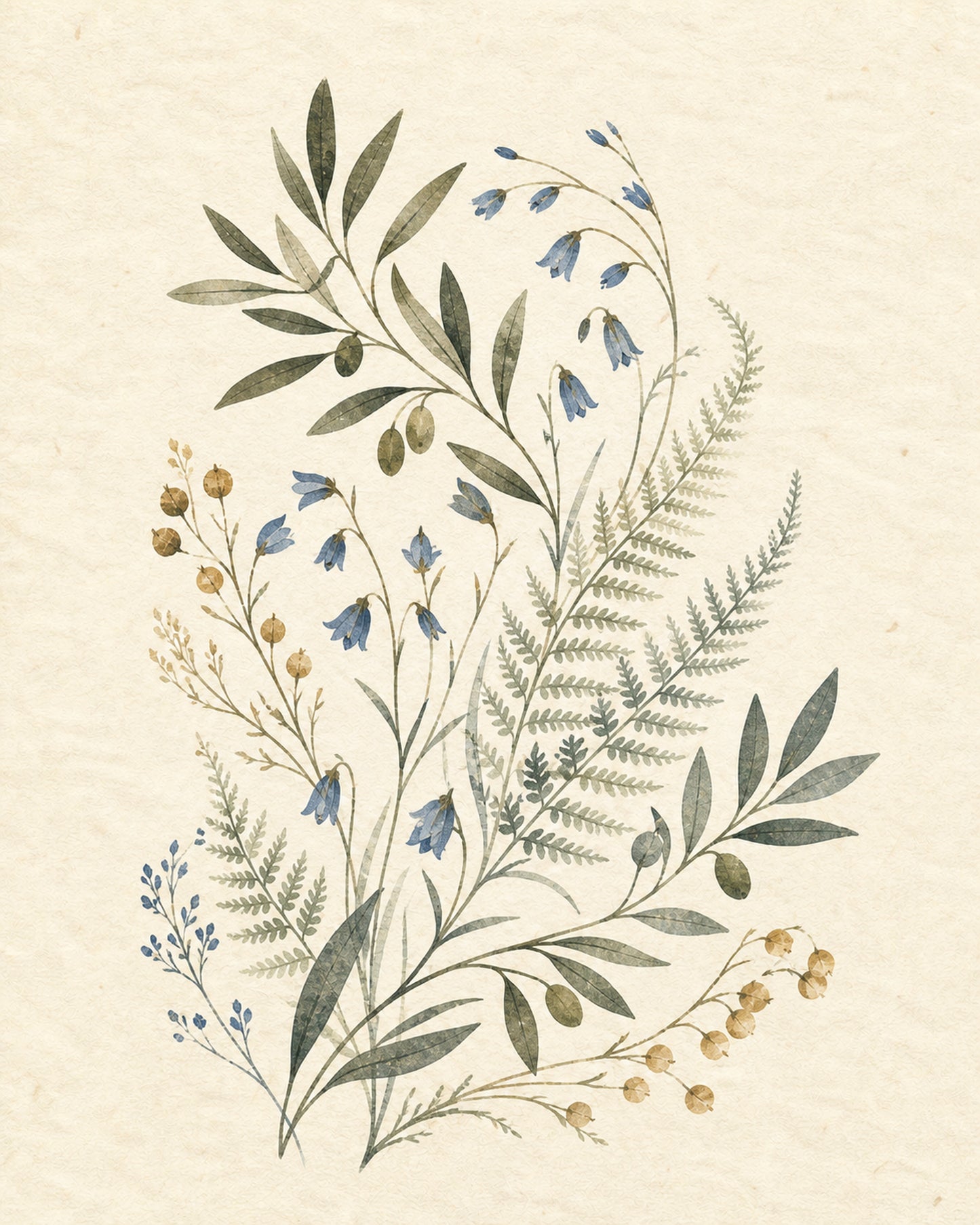 Quiet Garden Botanical Gallery Set – Set of 3