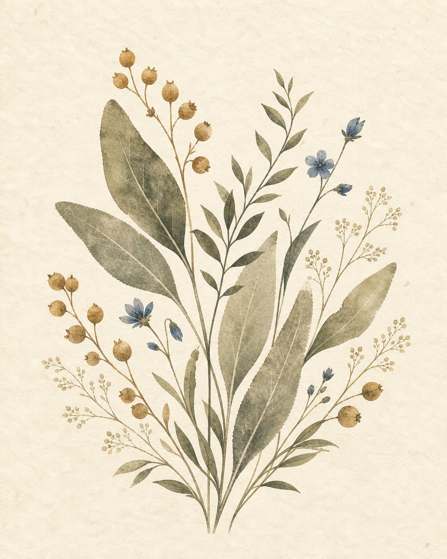 Quiet Garden Botanical Gallery Set – Set of 3